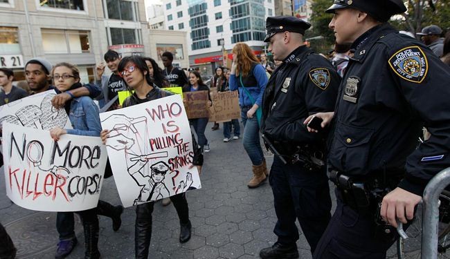 Americans protest against police brutality