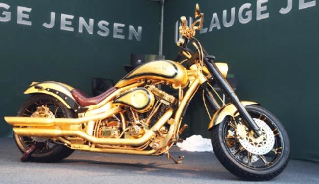 گرانترین موتورسیکلت طلایی دنیا + عکس
