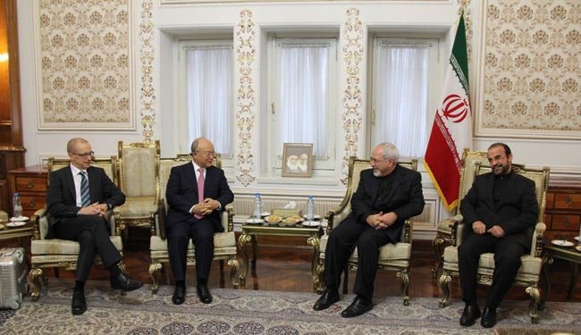 ظريف يستقبل امانو ويؤكد الدور الايجابي للوكالة الذرية