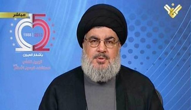 Nasrallah: Israel, certain Arab states nix Iran nuclear deal