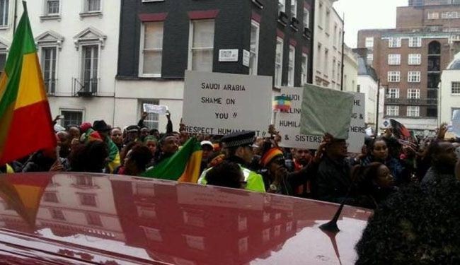 Ethiopians in UK protest Saudi crackdown on migrants