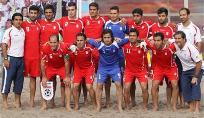 ايران تتوج بلقب كأس القارات لكرة القدم الشاطئية