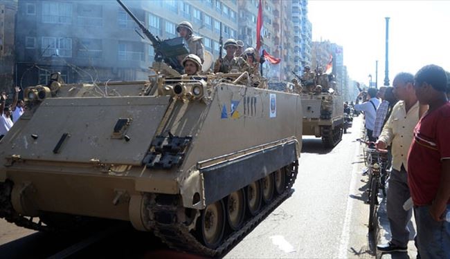 ارتش مصر آماده برقراری امنیت همه پرسی قانون اساسی