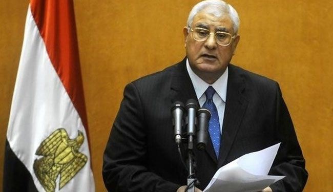 عدلي منصور: الاستفتاء الدستوري في 14 و15 كانون الثاني