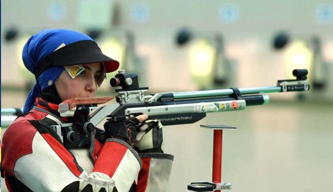 In picture: Iranian female shooters in competition