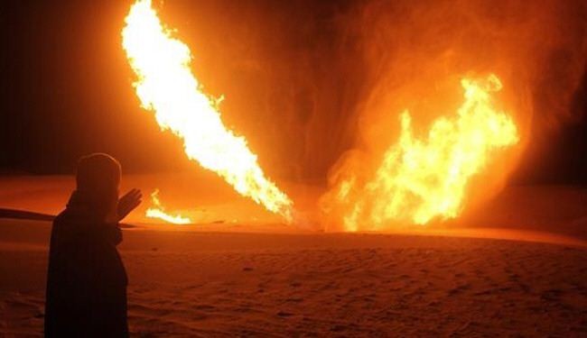 مجهولون يفجرون خطا لنقل الغاز بسيناء