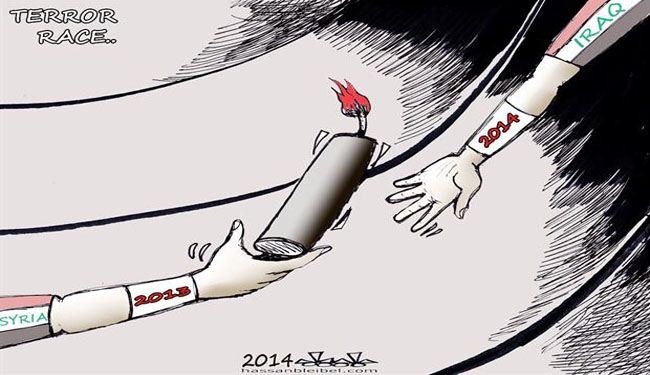Cartoon: Terror race from Syria to Iraq