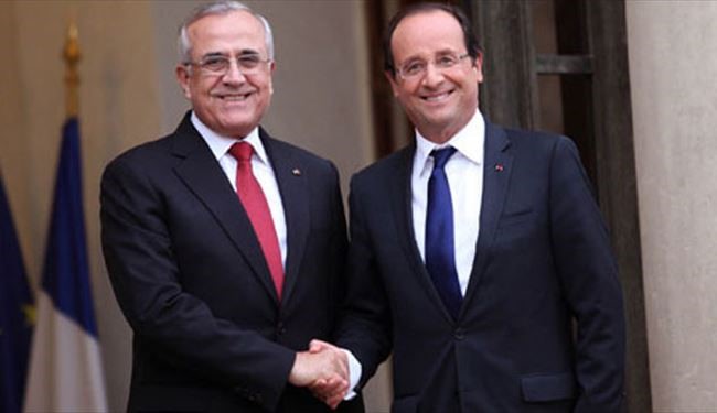 فرانسه مخالف تمدید ریاست جمهوری سلیمان است