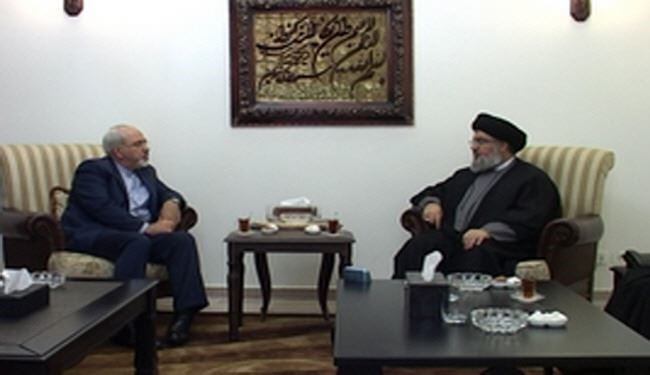 دیدار ظریف با دبیرکل حزب الله لبنان + عکس