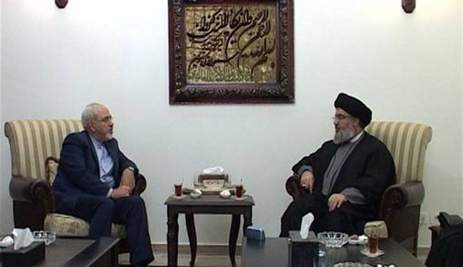 After meeting with Nasrallah, Zarif urges combating Takfiris