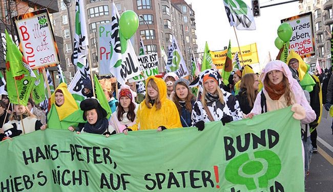 مظاهرات في برلين ضد التجارة الحرة الأميركية الأوروبية