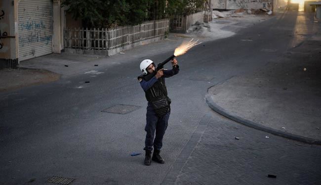 سرکوب تظاهرکنندگان در روستای کرانه بحرین + عکس