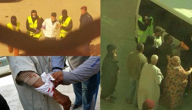 بالصور: قوات النظام البحريني تجرح مسنا وتعتقل شابا في كرانة