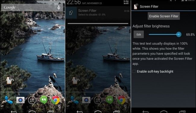 تطبيق لتقليل سطوع شاشة أجهزة أندرويد Android