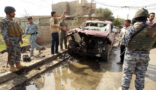 انفجار 5 خودروی بمبگذاری شده در عراق