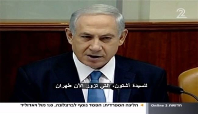 خشم نتانیاهو از سفر اشتون به تهران
