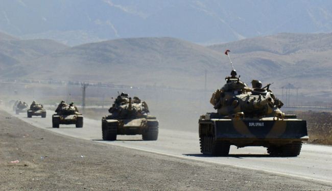 Exclusive: Turkish military pounds Syrian army bases near border