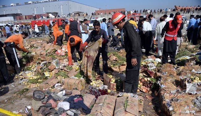 60 کشته و زخمی درانفجار اسلام آباد + عکس