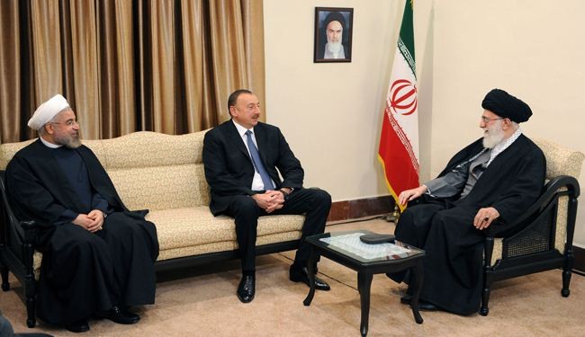 قائد الثورة الإسلامية يستقبل الرئيس الآذربيجاني
