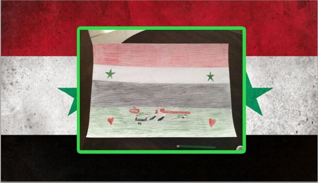 بالصور/ماذا طلب نجل بشار الاسد من السوريين عبر رسوماته؟
