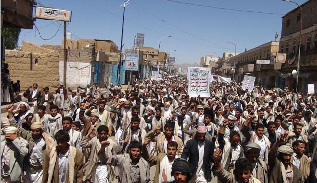 تظاهرة حاشدة باليمن ضد التدخل الاميركي