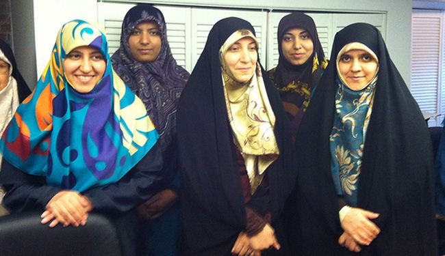 Iranian female theological students pay first visit to America
