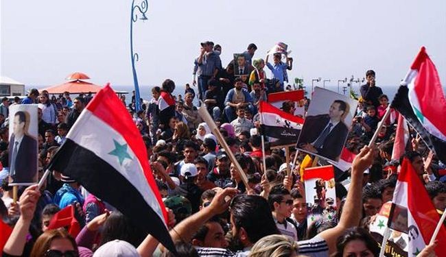 Syrian rally to support government, army against militants