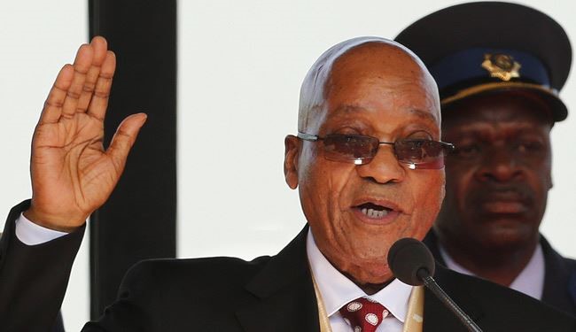 الرئيس الجنوب أفريقي يؤدي اليمين الدستورية لولاية ثانية