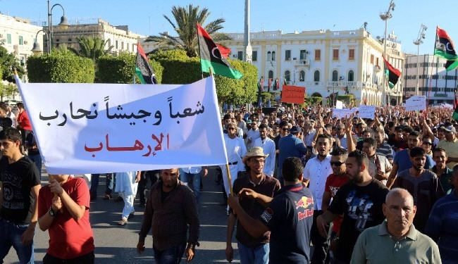 تظاهرات في ليبيا دعما لخليفة حفتر