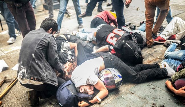 Turkish police uses tear gas, nabs over 100 protestors