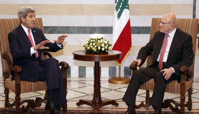 كيري: لبنان أكثر المتأثرين بالأحداث في سوريا