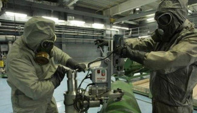 قدردانی سازمان منع سلاح شیمیایی از سوریه