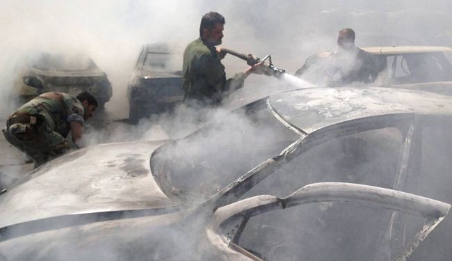 إنفجار سيارة مفخخة في وادي الذهب بمدينة حمص وسقوط ضحايا