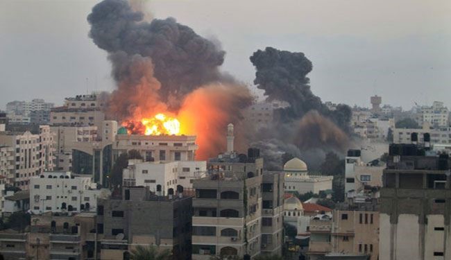 شهادت 8فلسطینی دربمباران دو منزل مسکونی غزه