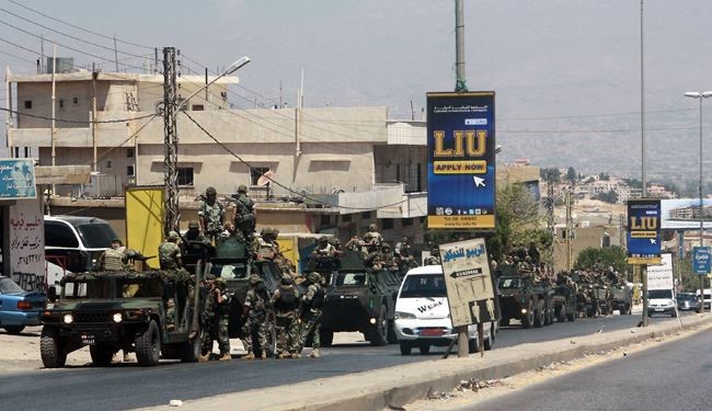 همکاری ارتش لبنان و سوریه در عملیات ضد تروریستی