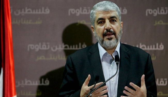 مشعل: حماس ترفض وقف اطلاق النار قبل رفع الحصار على غزة