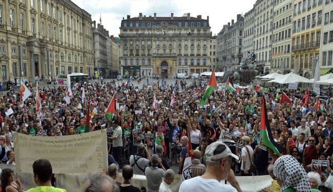 تظاهرات جديدة تضامنا مع غزة في فرنسا