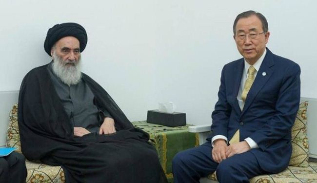 UN’s Ban seeks advice on Iraq crisis from Ayatollah Sistani