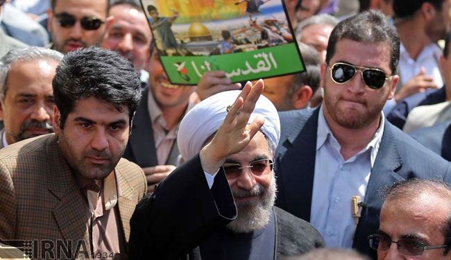 روحاني: يوم القدس يوم اعلان الغضب وتوحيد الصف ضد المحتل