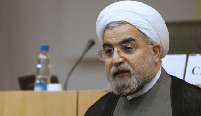 الرئيس روحاني يشيد بصمود غزة ورد المقاومة على العدوان الاسرائيلي
