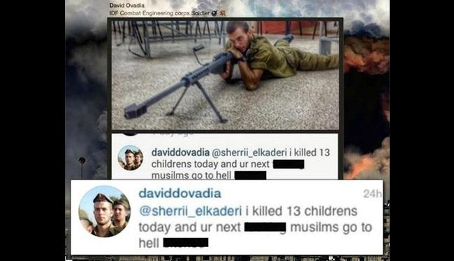 قناص إسرائيلي يتفاخر على انستغرام: قتلت 13 طفلا اليوم +صورة