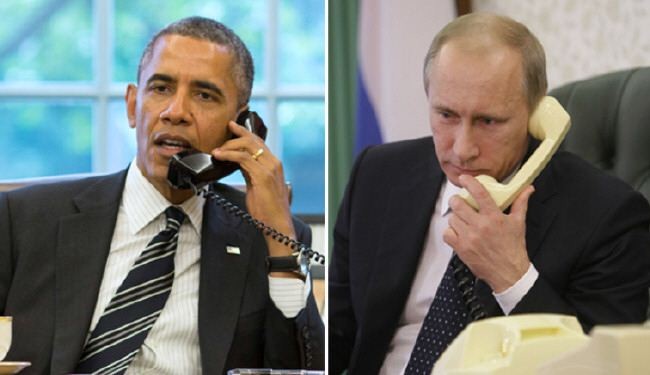 بوتين واوباما... الوضع في اوكرانيا لا يتناسب مع مصالح بلدينا