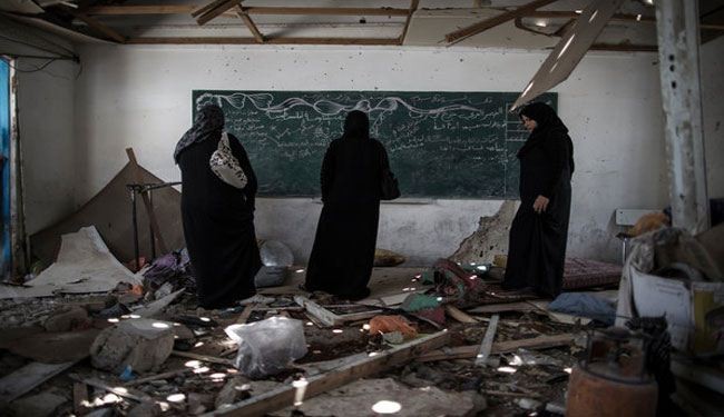 Israeli regime targets another UN school in Gaza