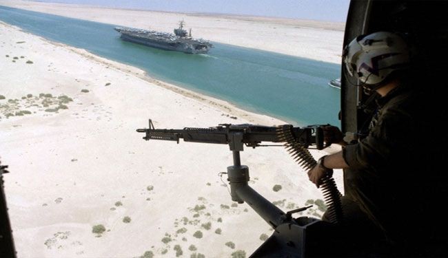 Six Israeli warship cross Egypt's Suez Canal
