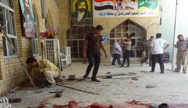 انفجار دو خودرو بمب‌گذاری شده در حسینیه‌ کرکوک