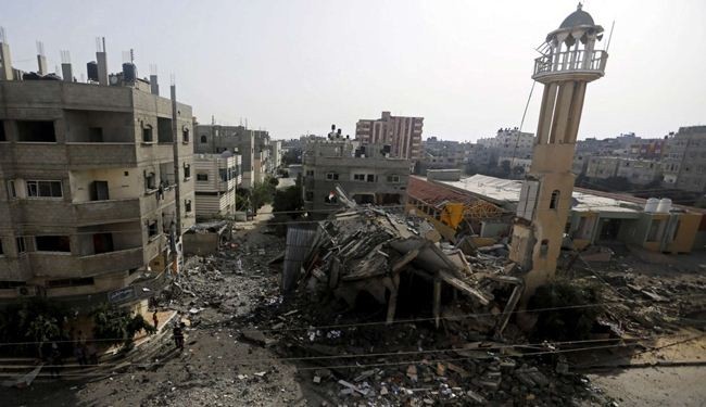 Israeli regime bombs 60 mosques in Gaza Strip