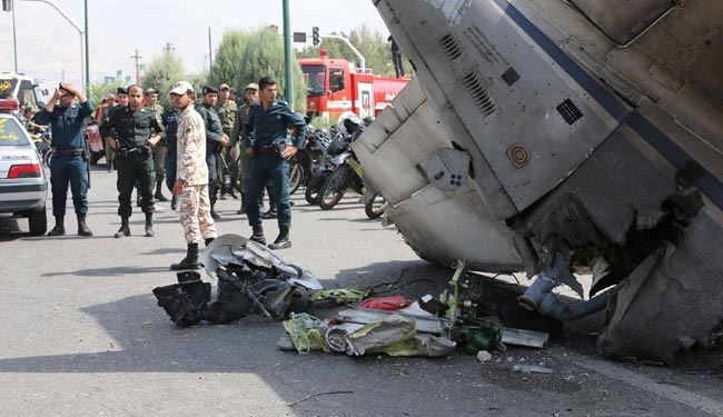جدیدترین عکس‌ها از سقوط هواپیما در تهران