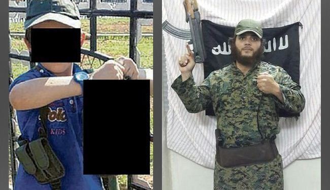 Australian militant posts photos of son holding severed head