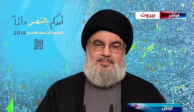 دبیرکل حزب الله لبنان از ایران و سوریه قدردانی کرد