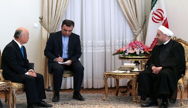 الرئيس روحاني لامانو : لاتفاوض حول الصواريخ الايرانية